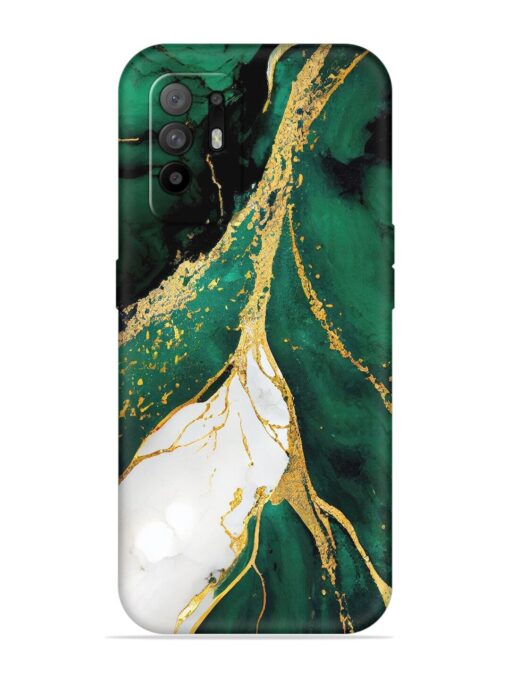 Blue Marble Art Embossed Soft Silicone Case for Oppo F19 Pro Plus Zapvi