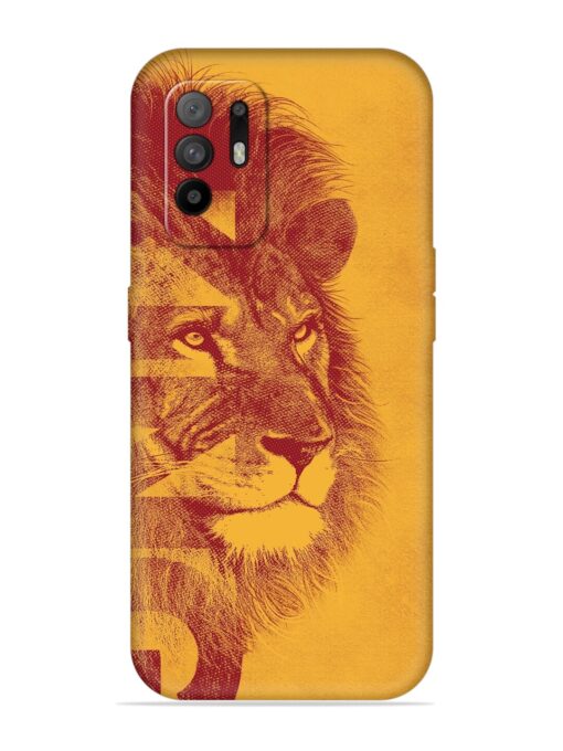 Gold Lion Crown Art Embossed Soft Silicone Case for Oppo F19 Pro Plus Zapvi