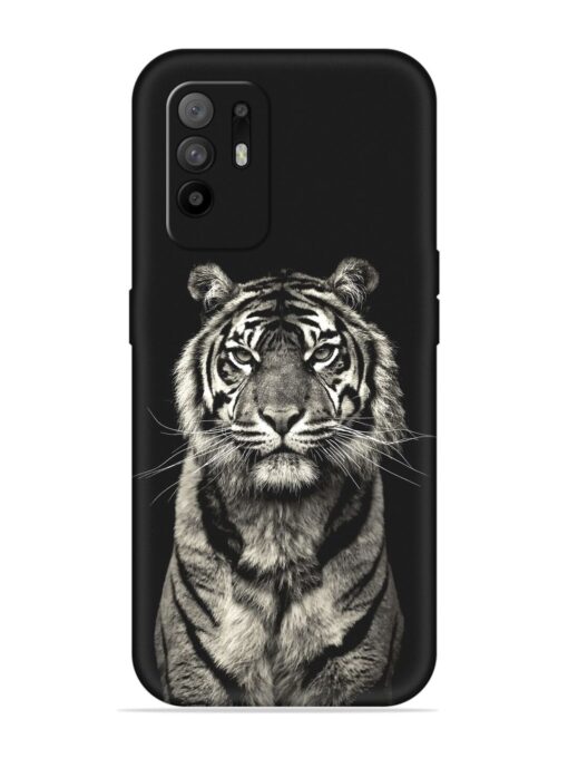 Tiger Art Embossed Soft Silicone Case for Oppo F19 Pro Plus