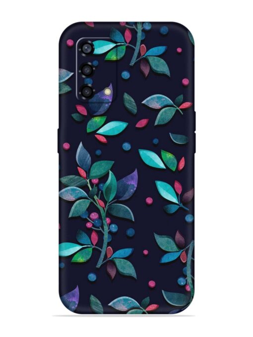 Decorative Watercolor Flower Embossed Soft Silicone Case for Oppo F19S