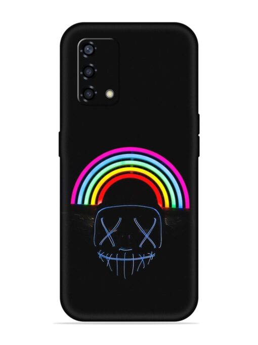 Mask Rainbow Embossed Soft Silicone Case for Oppo F19S