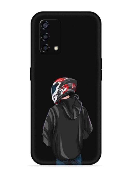 Motorcycle Rider Embossed Soft Silicone Case for Oppo F19S Zapvi