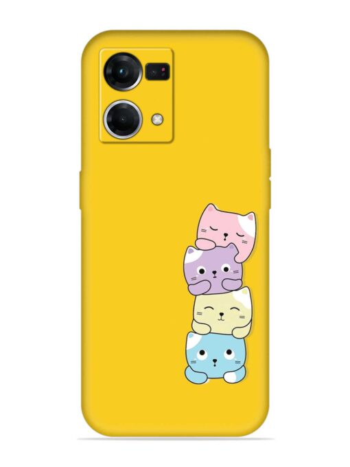 Cartoon Anime Embossed Soft Silicone Case for Oppo F21 Pro (4G) Zapvi