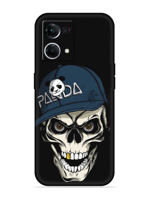 Panda Skull Embossed Soft Silicone Case for Oppo F21 Pro (4G)