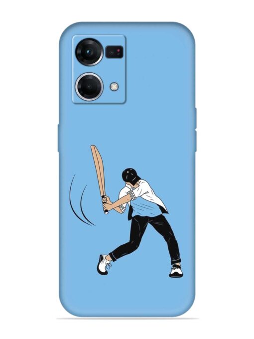 Cricket Gully Boy Embossed Soft Silicone Case for Oppo F21 Pro (4G) Zapvi