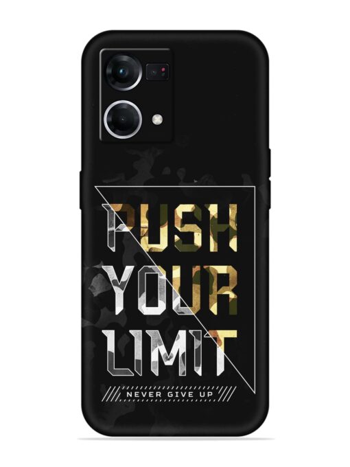 Push Your Limits Embossed Soft Silicone Case for Oppo F21 Pro (4G)