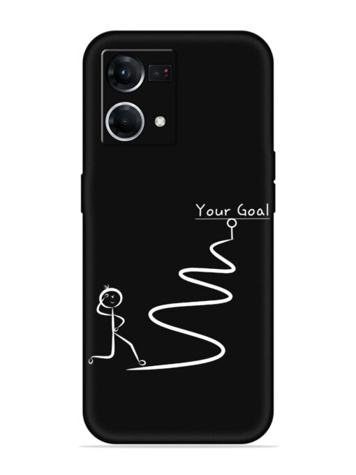 Your Goal Embossed Soft Silicone Case for Oppo F21 Pro (4G)