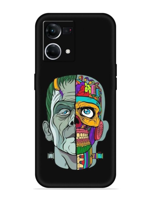 Men Vs Skull Embossed Soft Silicone Case for Oppo F21 Pro (4G)