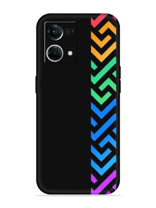 Colorshape Stripes Embossed Soft Silicone Case for Oppo F21 Pro (4G) Zapvi