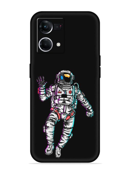 Spaceman Embossed Soft Silicone Case for Oppo F21 Pro (4G) Zapvi