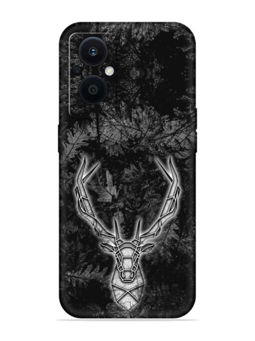 Ancient Deer Embossed Soft Silicone Case for Oppo F21 Pro (5G)