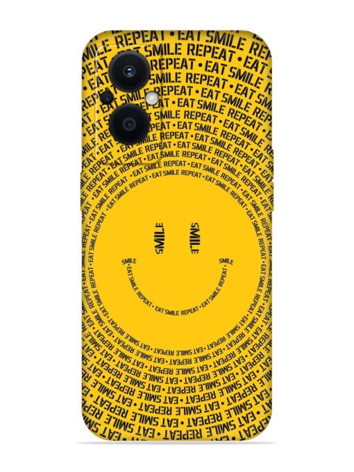 Smiley Embossed Soft Silicone Case for Oppo F21 Pro (5G)