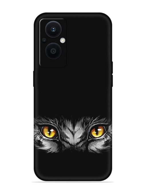 Scary Eye Embossed Soft Silicone Case for Oppo F21 Pro (5G)