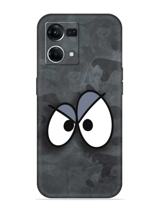 Big Eyes Night Mode Embossed Soft Silicone Case for Oppo F21S Pro (4G) Zapvi