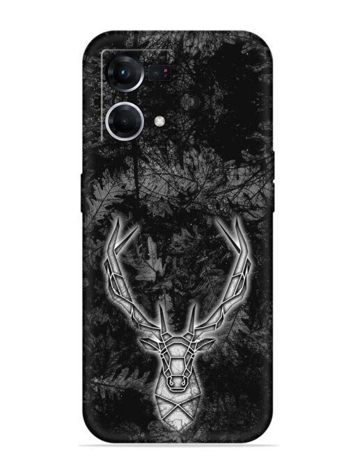 Ancient Deer Embossed Soft Silicone Case for Oppo F21S Pro (4G) Zapvi