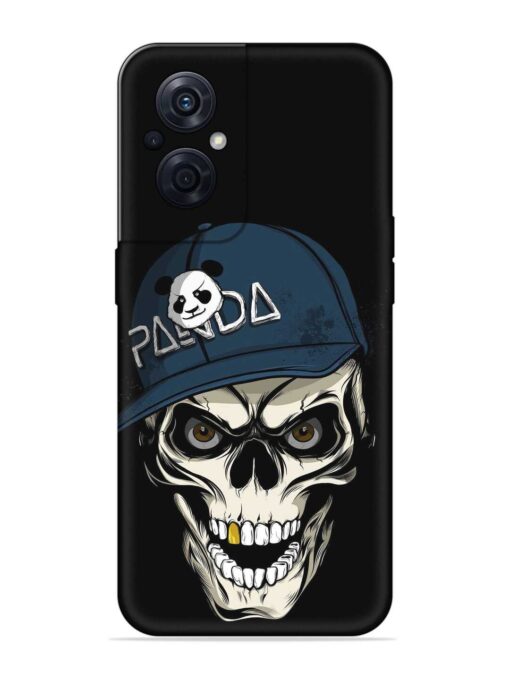 Panda Skull Embossed Soft Silicone Case for Oppo F21S Pro (5G)