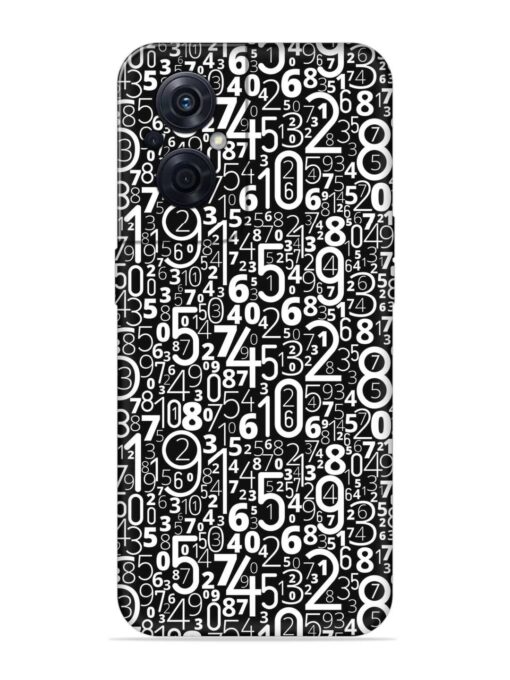 Many Numbers Different Embossed Soft Silicone Case for Oppo F21S Pro (5G)