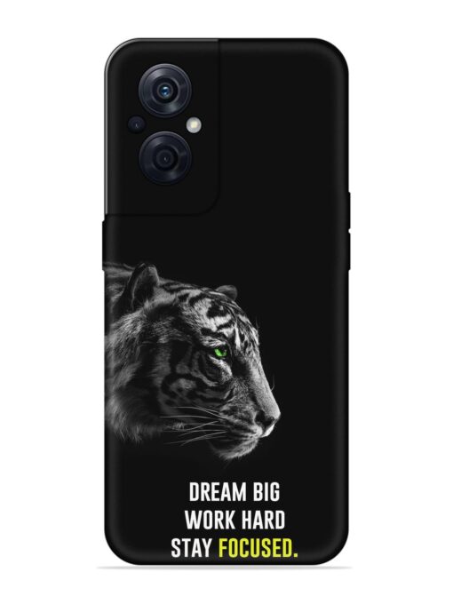 Dream Big Work Hard Embossed Soft Silicone Case for Oppo F21S Pro (5G) Zapvi