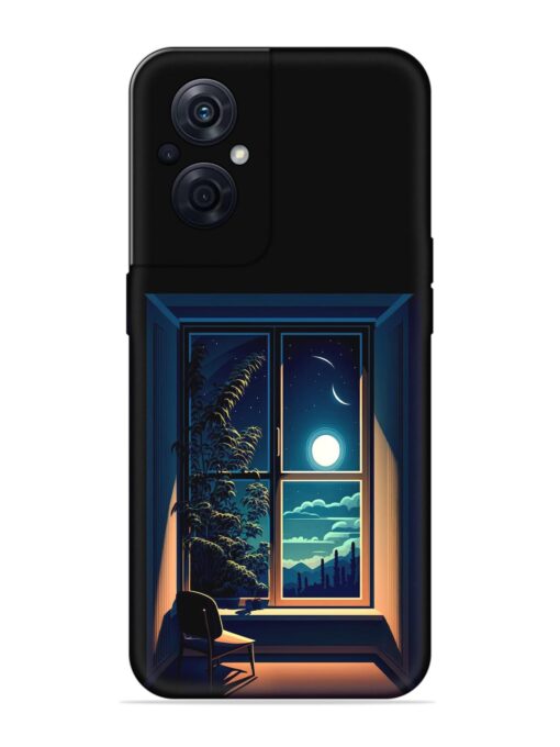 Night View At Window Embossed Soft Silicone Case for Oppo F21S Pro (5G) Zapvi