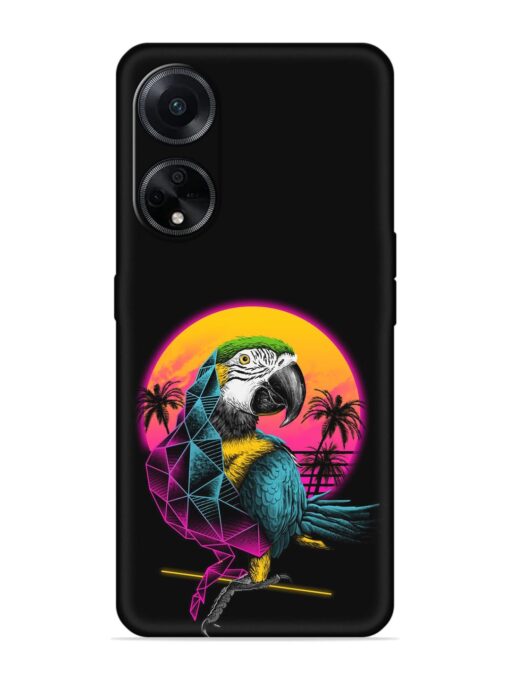 Rad Parrot Embossed Soft Silicone Case for Oppo F23 (5G) Zapvi