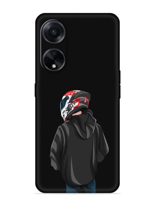 Motorcycle Rider Embossed Soft Silicone Case for Oppo F23 (5G) Zapvi