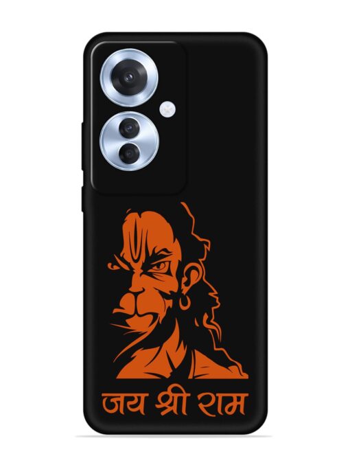 Angry Hanuman Embossed Soft Silicone Case for Oppo F25 Pro (5G) Zapvi