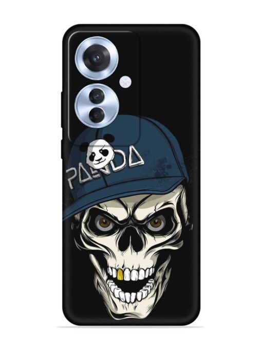 Panda Skull Embossed Soft Silicone Case for Oppo F25 Pro (5G) Zapvi