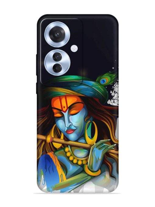 Krishna Art Embossed Soft Silicone Case for Oppo F25 Pro (5G) Zapvi