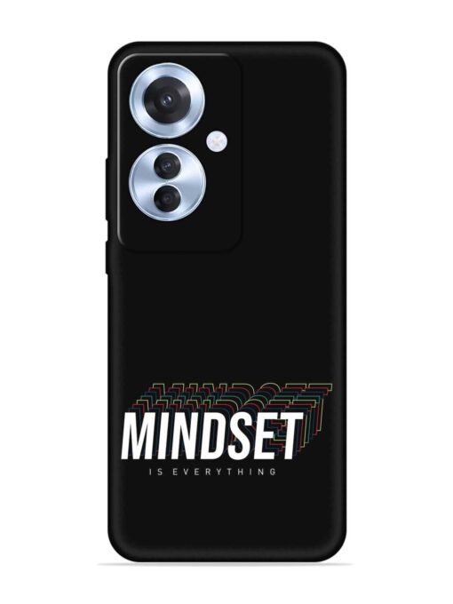 Mindset Everything Slogan Embossed Soft Silicone Case for Oppo F25 Pro (5G)