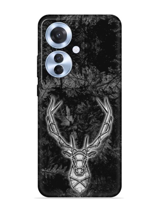 Ancient Deer Embossed Soft Silicone Case for Oppo F25 Pro (5G) Zapvi