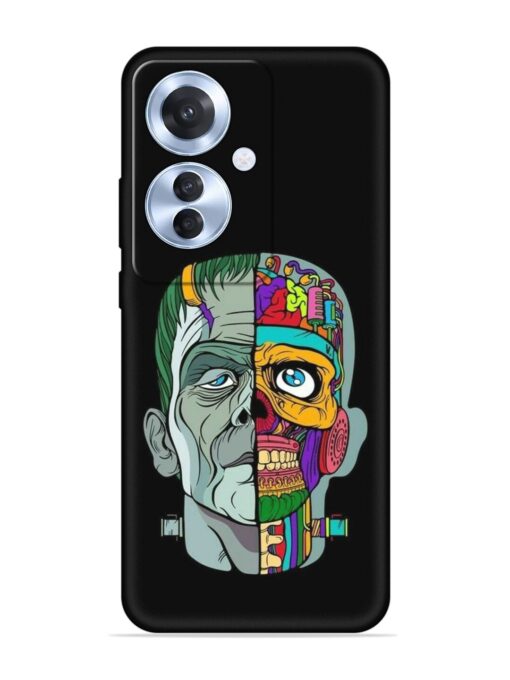 Men Vs Skull Embossed Soft Silicone Case for Oppo F25 Pro (5G) Zapvi