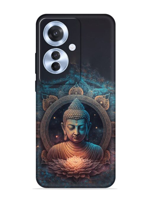 Gautam Buddha Embossed Soft Silicone Case for Oppo F25 Pro (5G) Zapvi