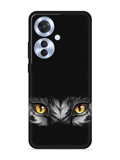 Scary Eye Embossed Soft Silicone Case for Oppo F25 Pro (5G)