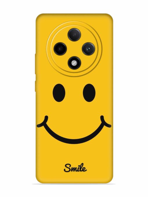 Yellow Smiley Embossed Soft Silicone Case for Oppo F27 Pro Plus (5G) Zapvi