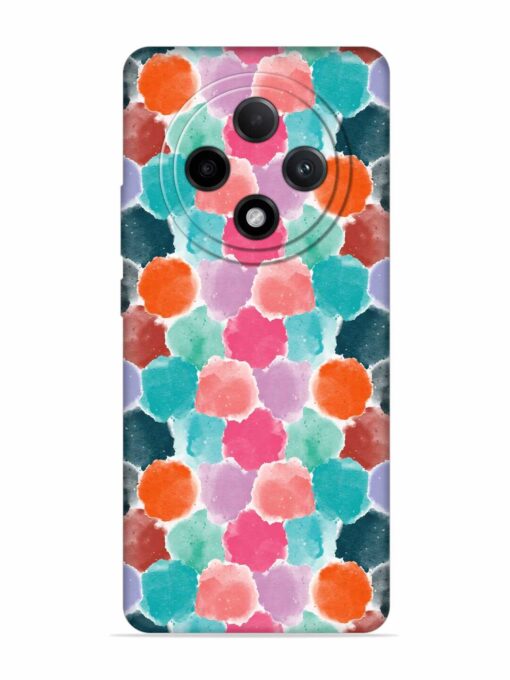 Colorful Seamless Pattern Embossed Soft Silicone Case for Oppo F27 Pro Plus (5G)