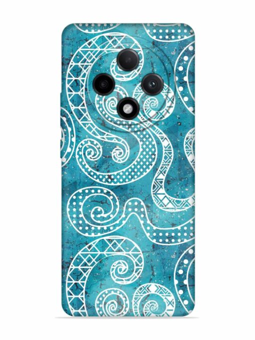 Vintage Curved Seamless Embossed Soft Silicone Case for Oppo F27 Pro Plus (5G) Zapvi