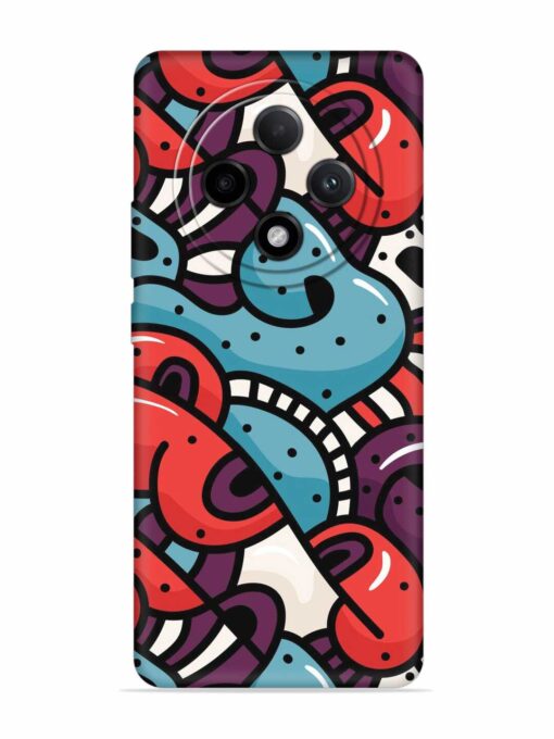 Seamless Backdrop Colorful Embossed Soft Silicone Case for Oppo F27 Pro Plus (5G)