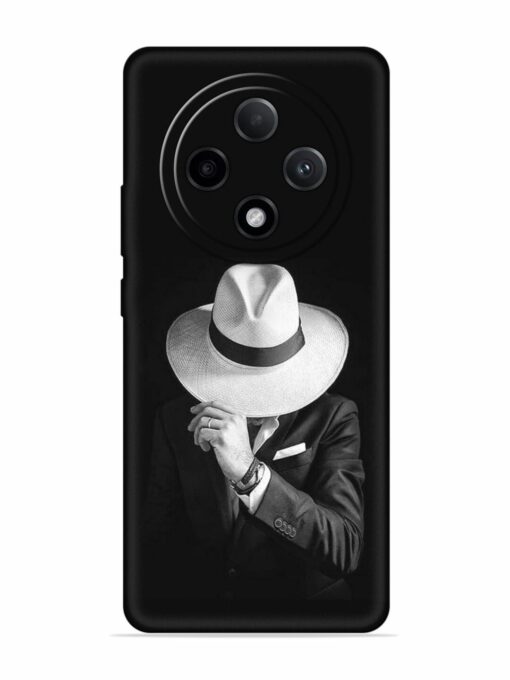 Men Under Hat Embossed Soft Silicone Case for Oppo F27 Pro Plus (5G)