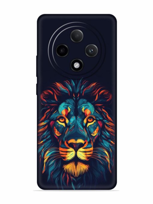 Colorful Lion Embossed Soft Silicone Case for Oppo F27 Pro Plus (5G) Zapvi