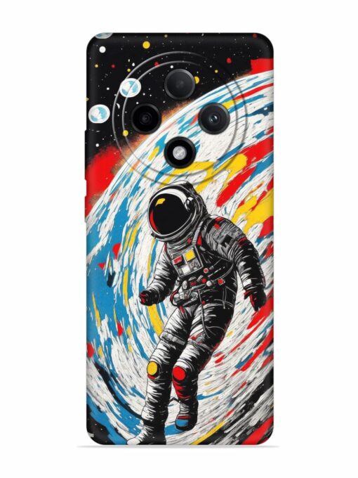 Astronaut Art Embossed Soft Silicone Case for Oppo F27 Pro Plus (5G) Zapvi