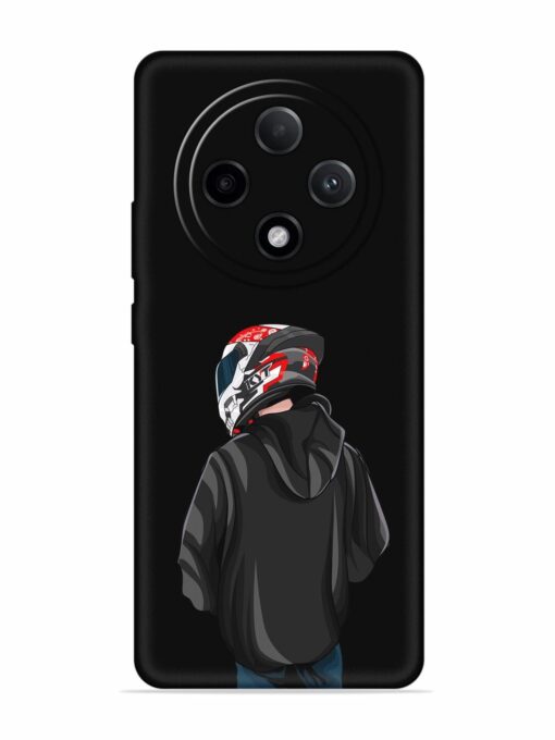 Motorcycle Rider Embossed Soft Silicone Case for Oppo F27 Pro Plus (5G)