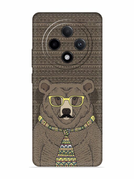 Grizzly Bear Embossed Soft Silicone Case for Oppo F27 Pro Plus (5G)