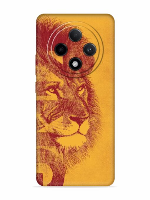 Gold Lion Crown Art Embossed Soft Silicone Case for Oppo F27 Pro Plus (5G) Zapvi