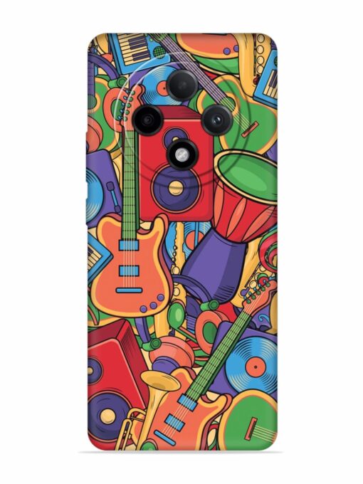 Colorful Music Art Embossed Soft Silicone Case for Oppo F27 Pro Plus (5G) Zapvi