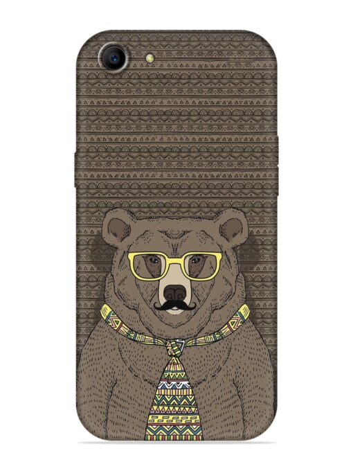 Grizzly Bear Embossed Soft Silicone Case for Oppo F3 Zapvi