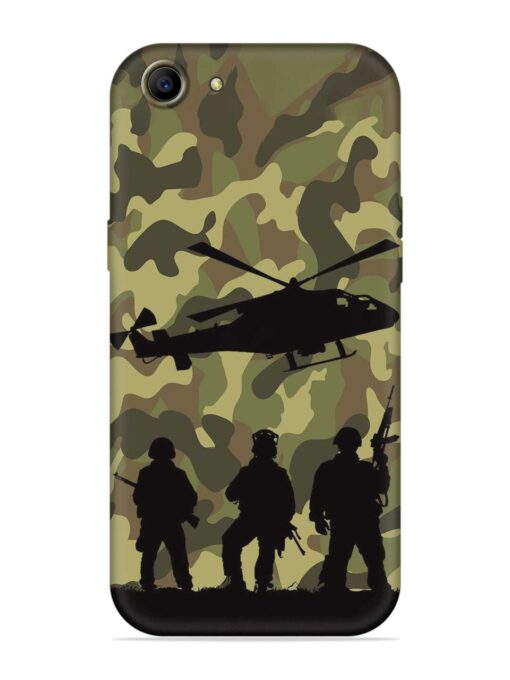 Army Heros Embossed Soft Silicone Case for Oppo F3 Plus