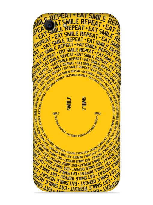 Smiley Embossed Soft Silicone Case for Oppo F3 Plus