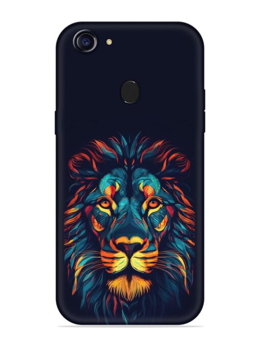 Colorful Lion Embossed Soft Silicone Case for Oppo F7