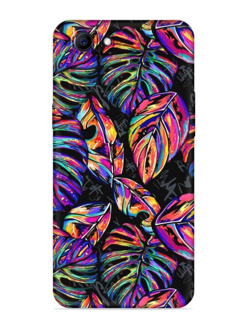 Tropical Seamless Vector Embossed Soft Silicone Case for Oppo F7 Youth Zapvi