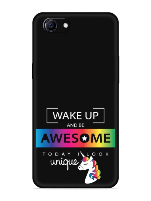 Inspirational Quote Unicorn Embossed Soft Silicone Case for Oppo F7 Youth Zapvi